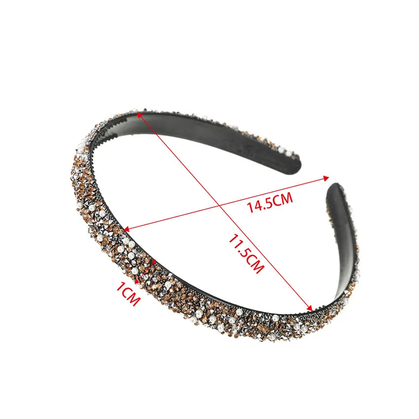 LEVAO Radiance: Luxury Crystal Pearl Hair Hoop