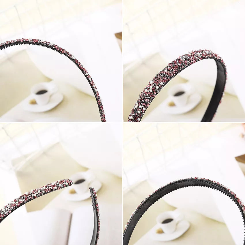 LEVAO Radiance: Luxury Crystal Pearl Hair Hoop