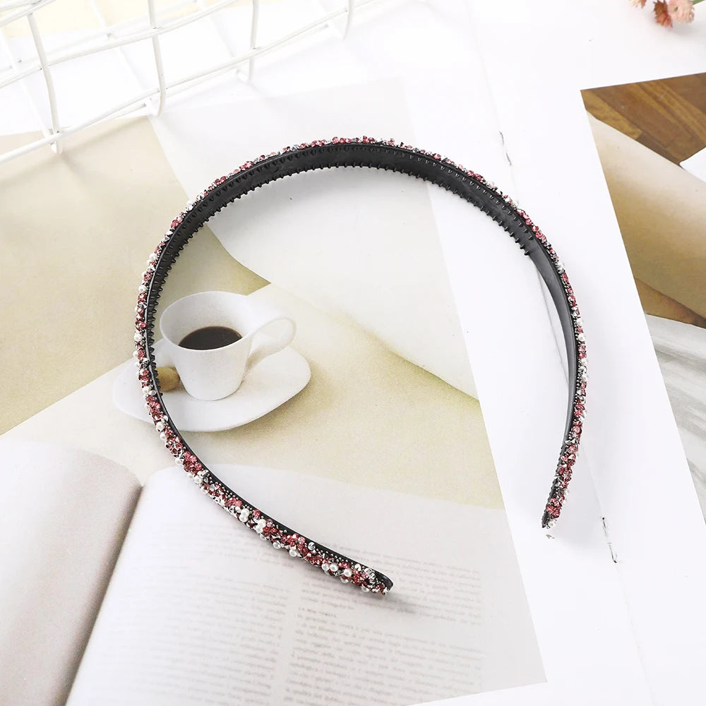 LEVAO Radiance: Luxury Crystal Pearl Hair Hoop