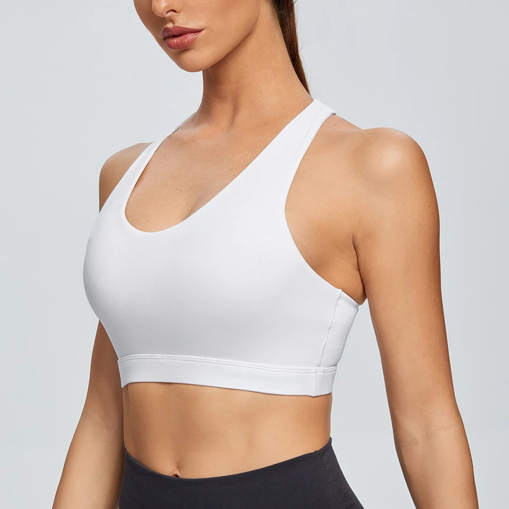 Lady Glams Sports Bra Shock Proof Gathering High-Intensity