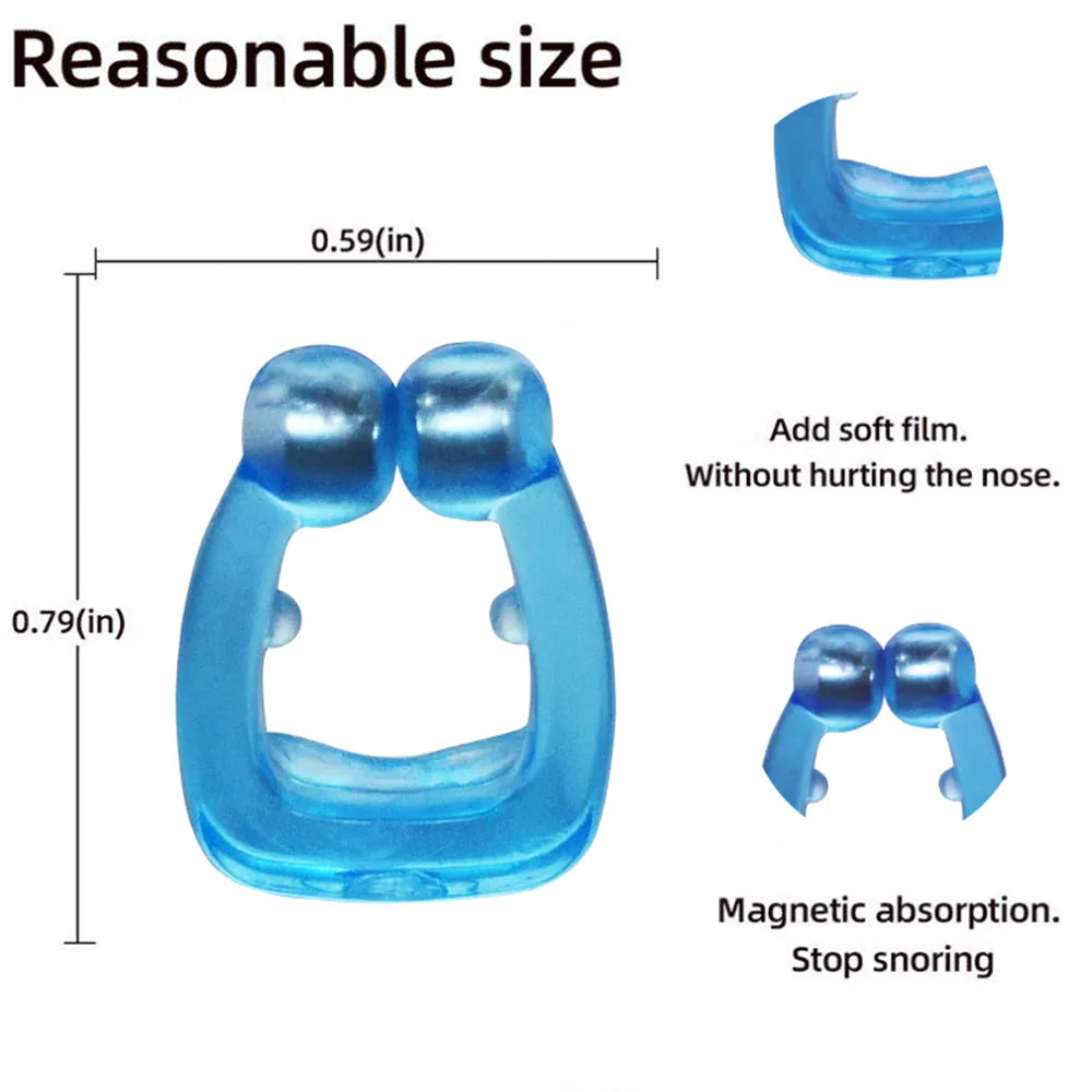 YUKUI Magnetic Anti Snoring Nose Clips - Sleep Soundly, Breathe Freely, and Wake Up Refreshed