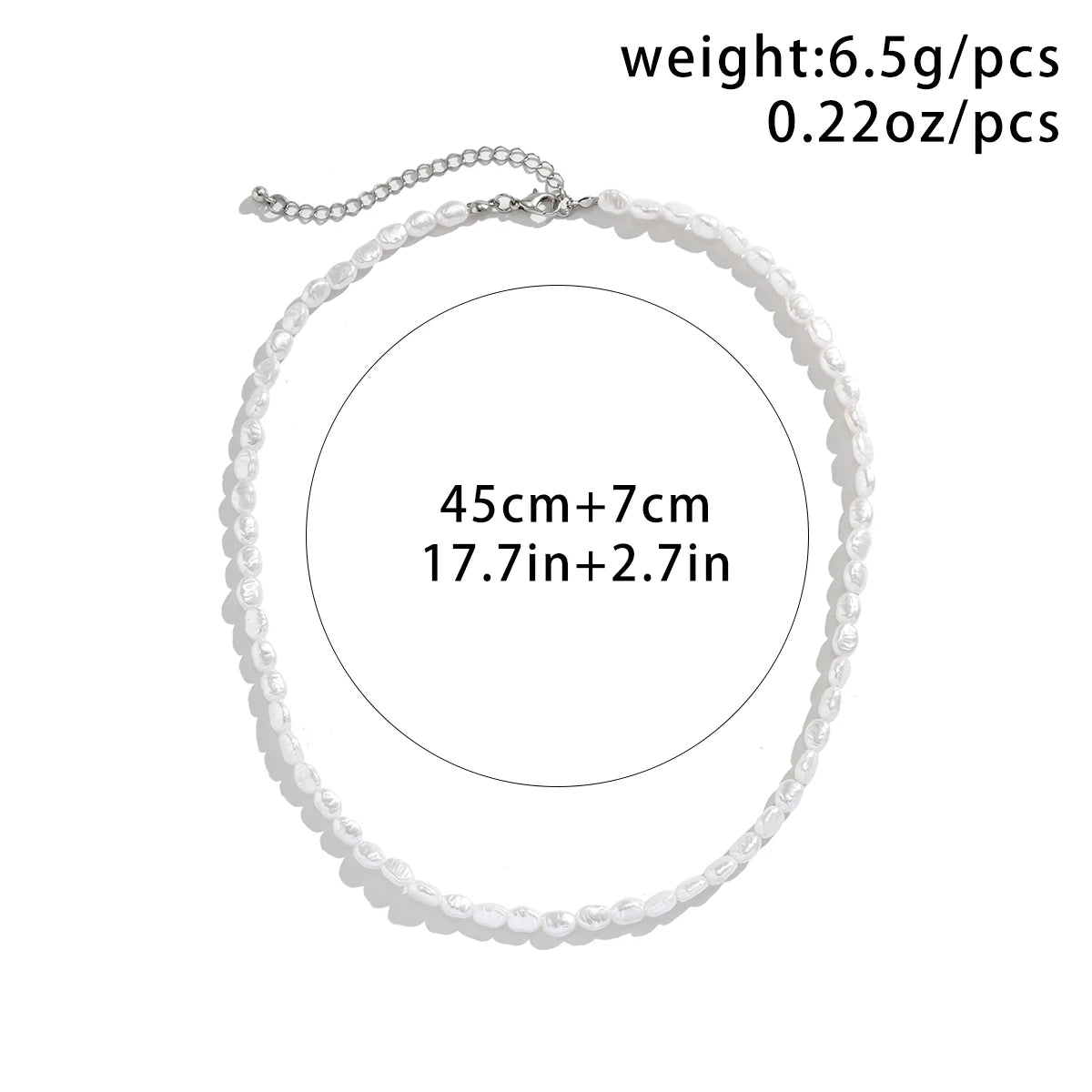 SHIXIN's Trendy Pearl Choker Necklace: Effortless Summer Elegance for Men