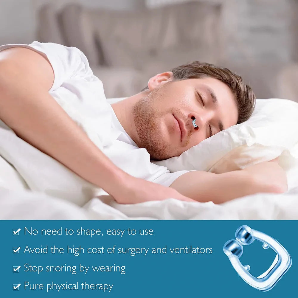 YUKUI Magnetic Anti Snoring Nose Clips - Sleep Soundly, Breathe Freely, and Wake Up Refreshed