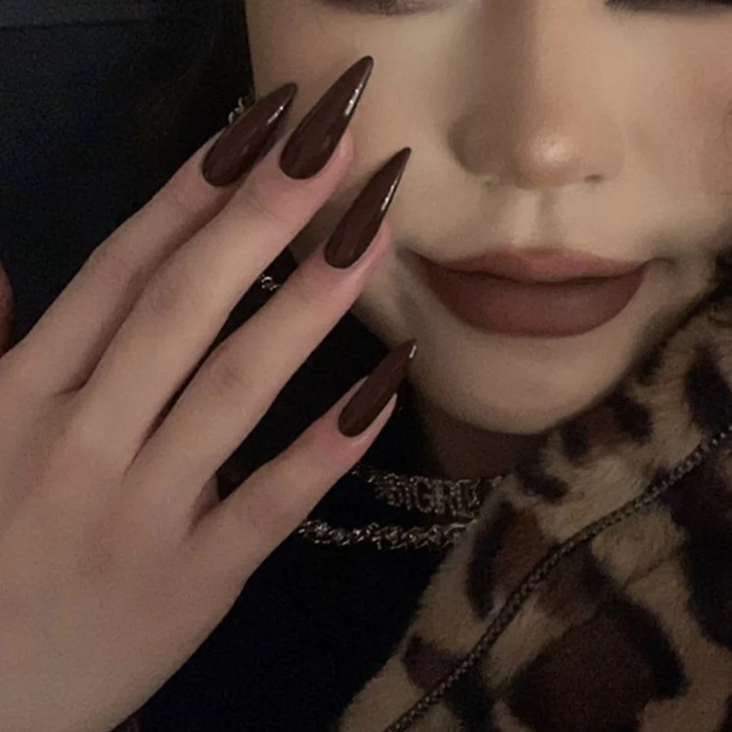 black french tip nails
