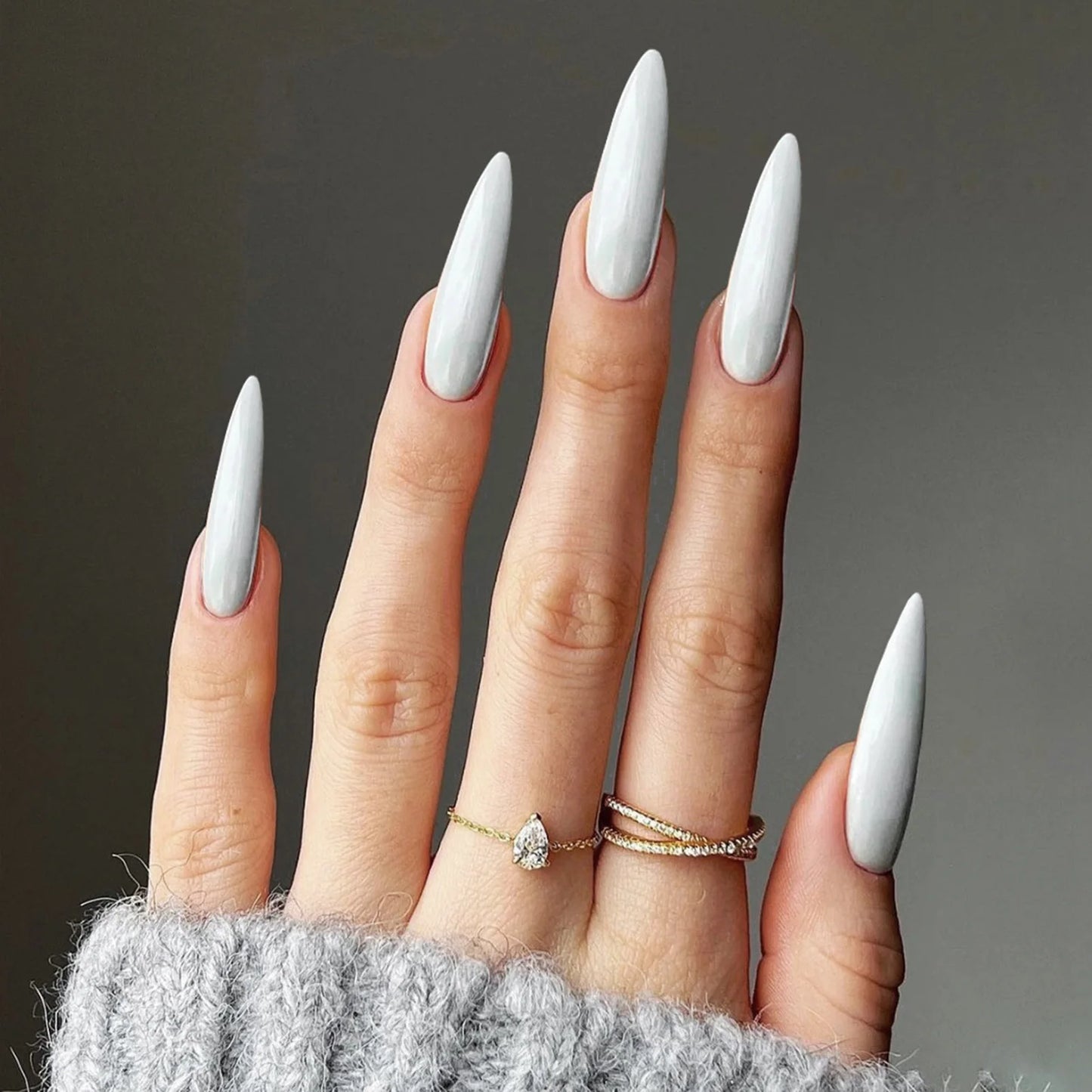 black french tip nails