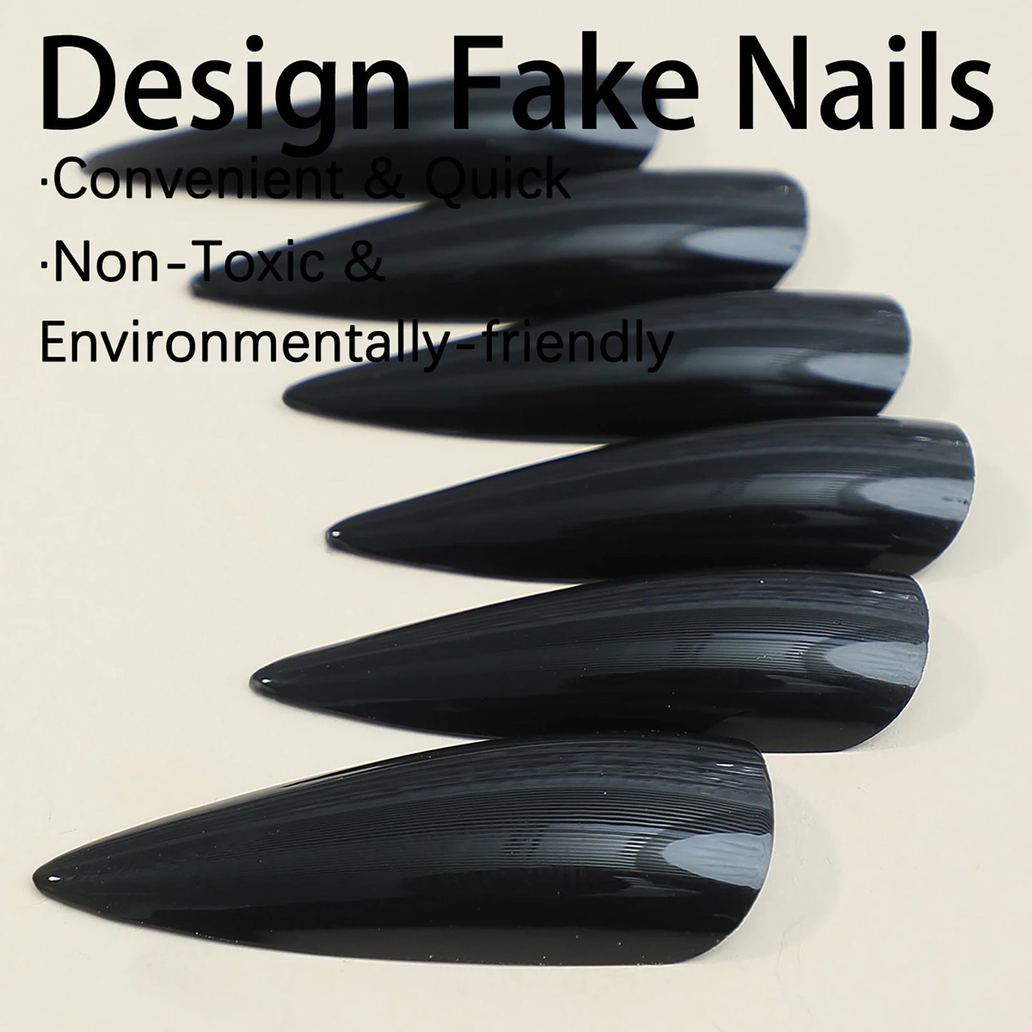 black french tip nails