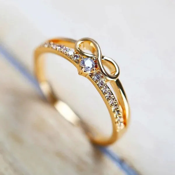 Lady Glams Infinite Love Engagement Wedding Ring for Women