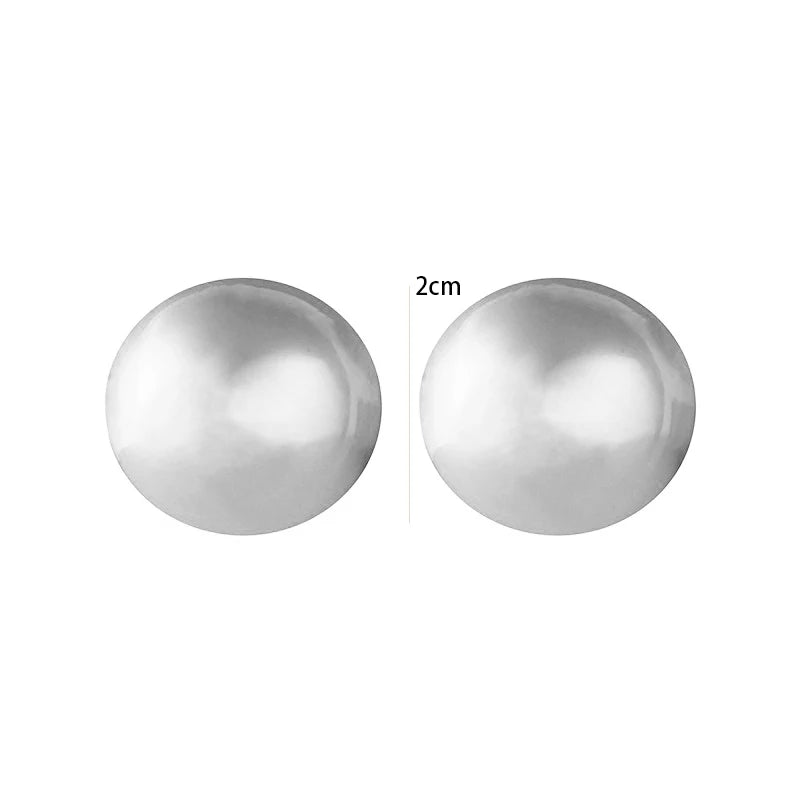 Lady Glams 2024 Trendsetter: Classic Zinc Alloy Round Stud Earrings
