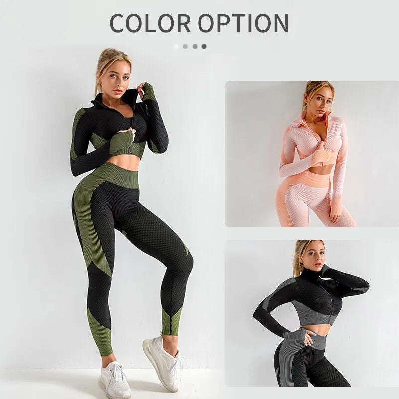 Lady Glams Women's Seamless Workout Outfits
