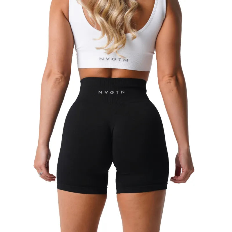 Lady Glams Seamless Yoga Shorts – Elevate Your Workout with Style and Comfort