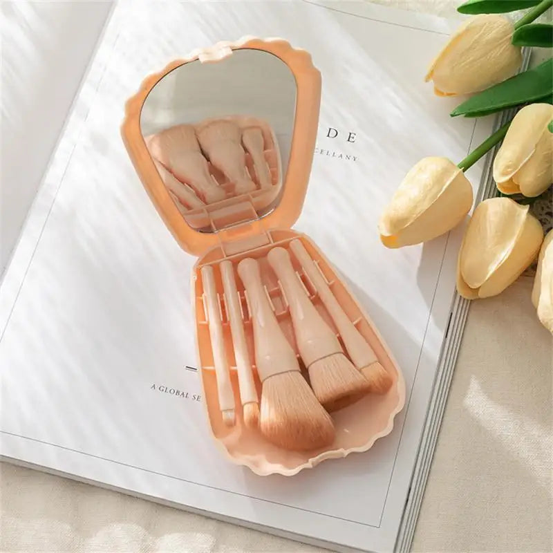 FIREFLIES 3 Colors Portable Travel Makeup Brushes Set - Compact and Versatile Beauty Kit for On-the-Go