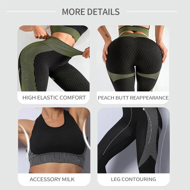 Lady Glams Women's Seamless Workout Outfits