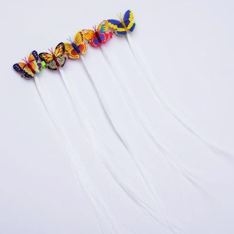 Illuminate Your Hair with LED Glow Braid Butterfly Lights – Perfect for Parties and Festive Fun!