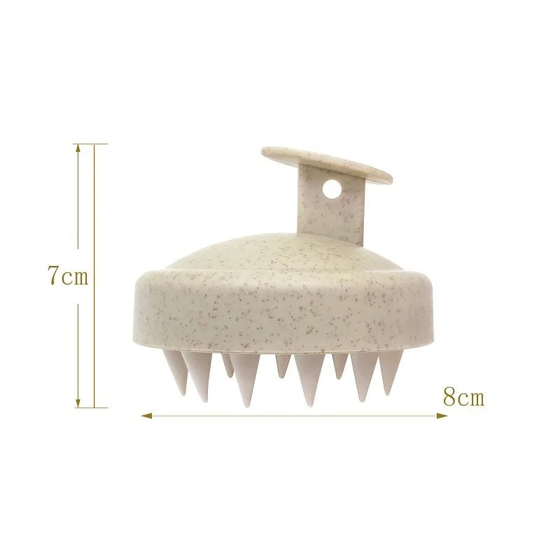 Lady Glams Silicone Shampoo Brush Head Scalp Massage Comb