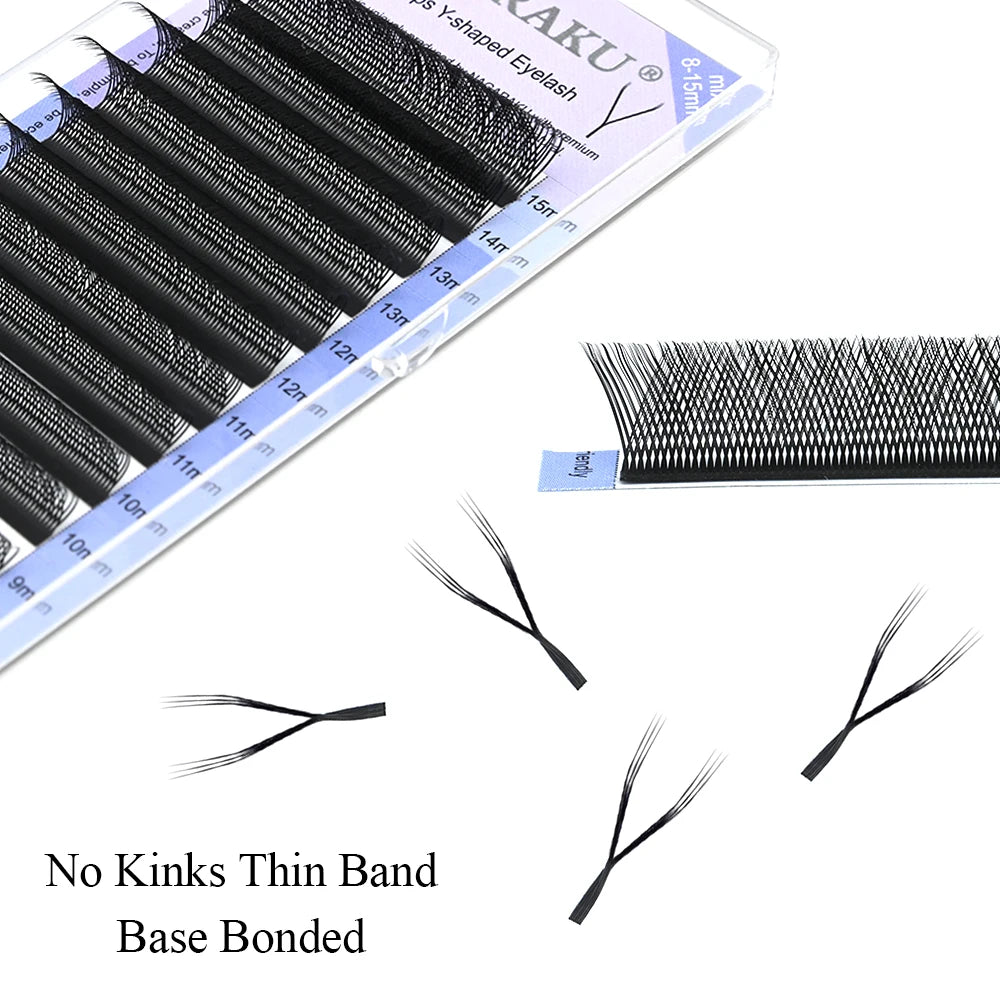 NAGARAKU YY Shape Triple Top Eyelash Extensions – Elevate Your Gaze with Interlaced Root Beauty