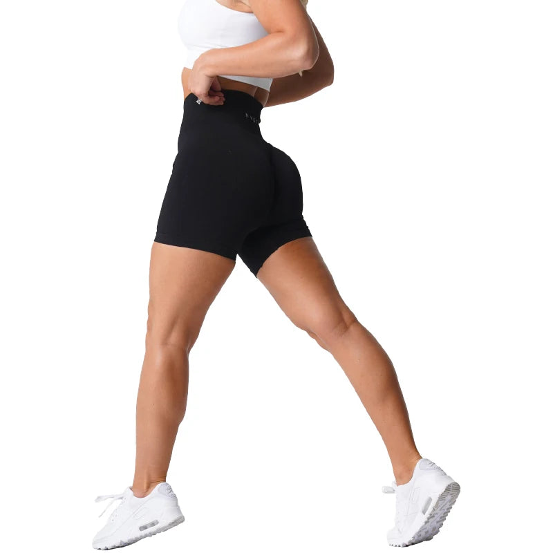 Lady Glams Seamless Yoga Shorts – Elevate Your Workout with Style and Comfort