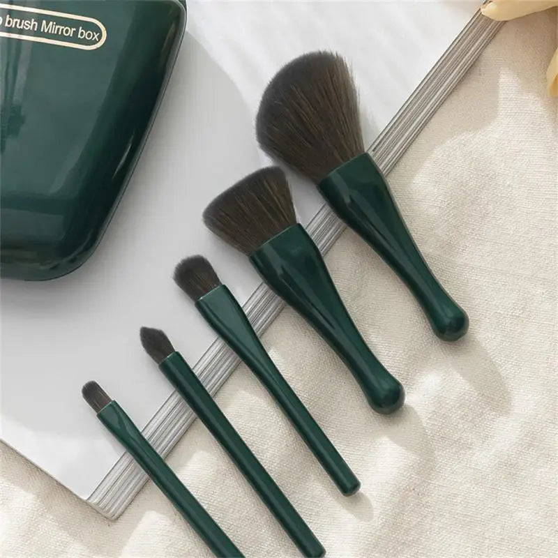 FIREFLIES 3 Colors Portable Travel Makeup Brushes Set - Compact and Versatile Beauty Kit for On-the-Go