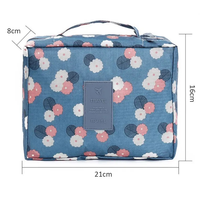 Lady Glams Cosmetic Bag - Stylish Makeup Organizer - Waterproof and Portable Cosmetics Storage Pouch