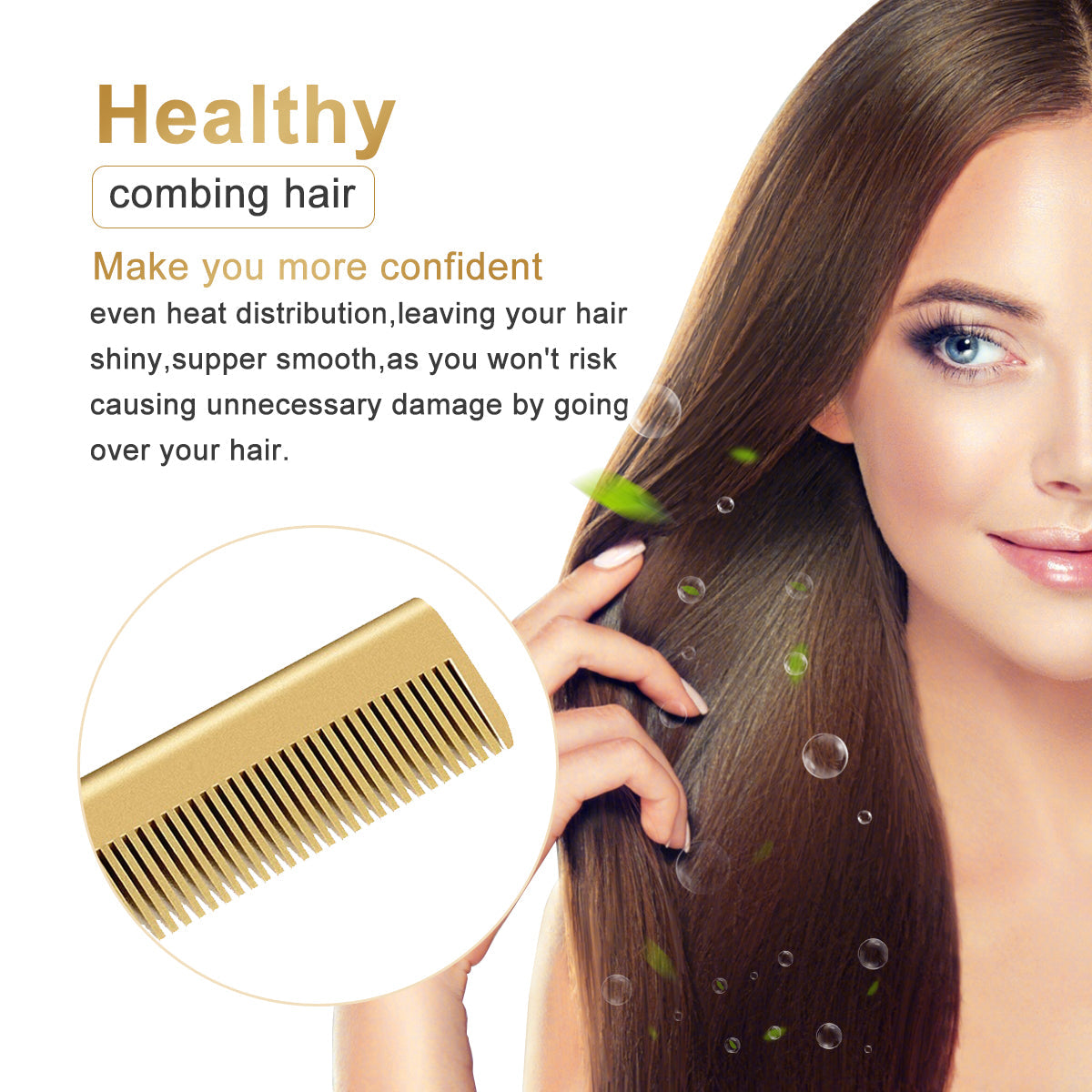 Lady glams 2-in-1 Hot Comb Hair Straightener : Effortless Styling On-The-Go