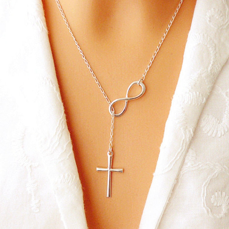 Minimalist Round Stick Pendant Necklace - Pearl Clavicle Necklace