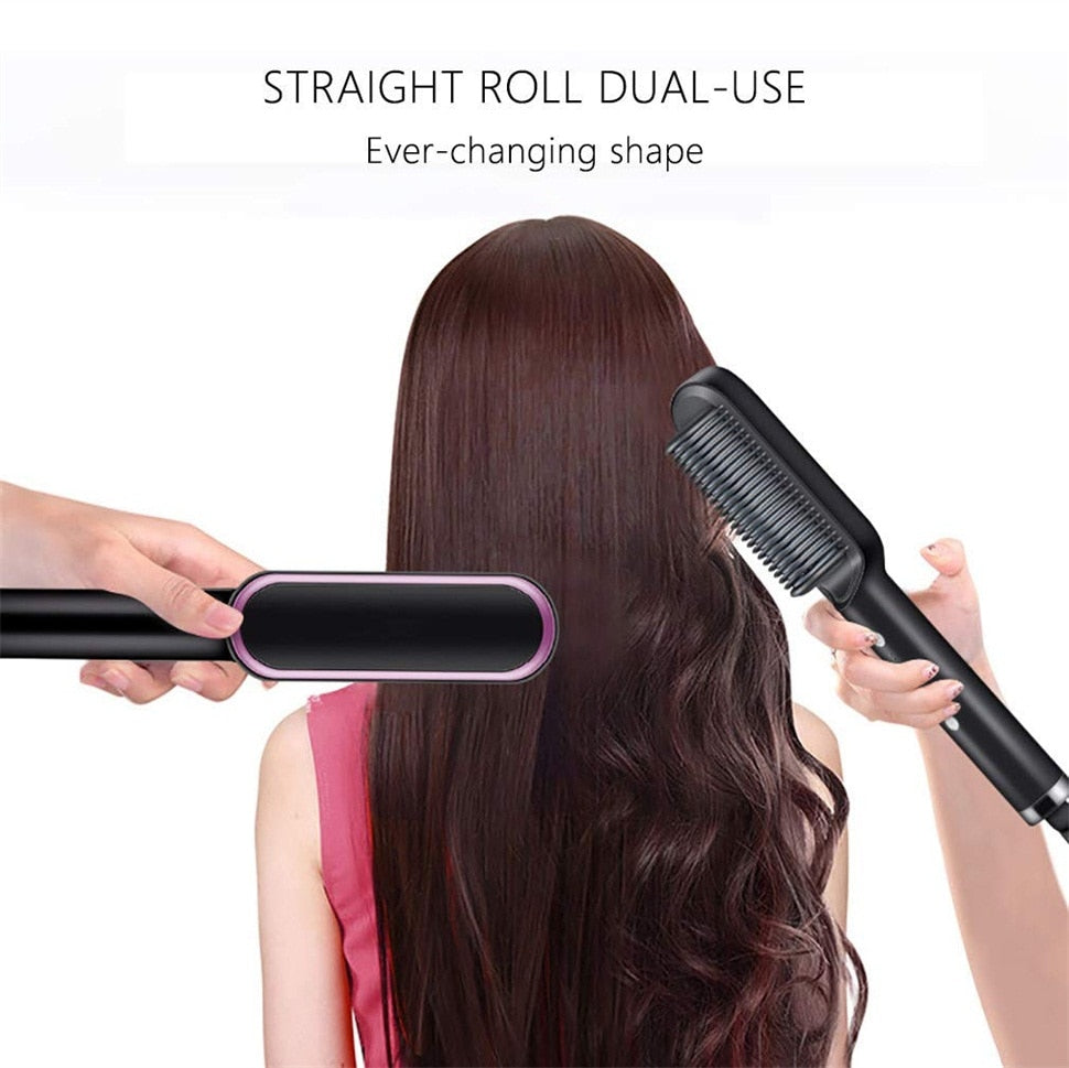 Hair Styling with the Multifunctional Hair Straightener Brush