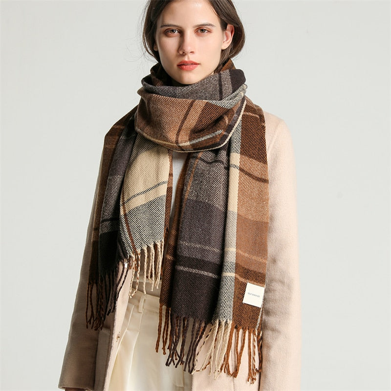 Lady Glams Thick Warm Winter Scarf - Stylish All Winter