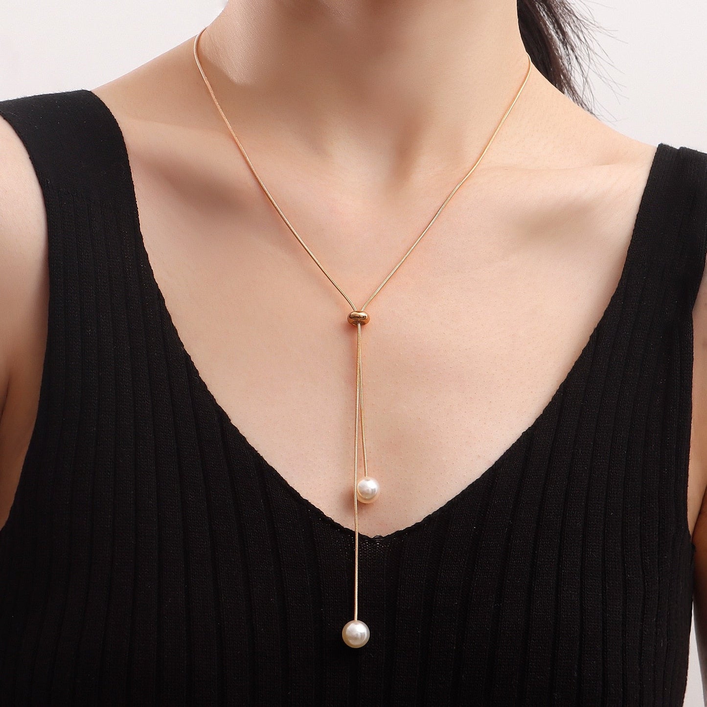 Gold Color Pearl Necklace - Elevate Your Elegance with Fashion