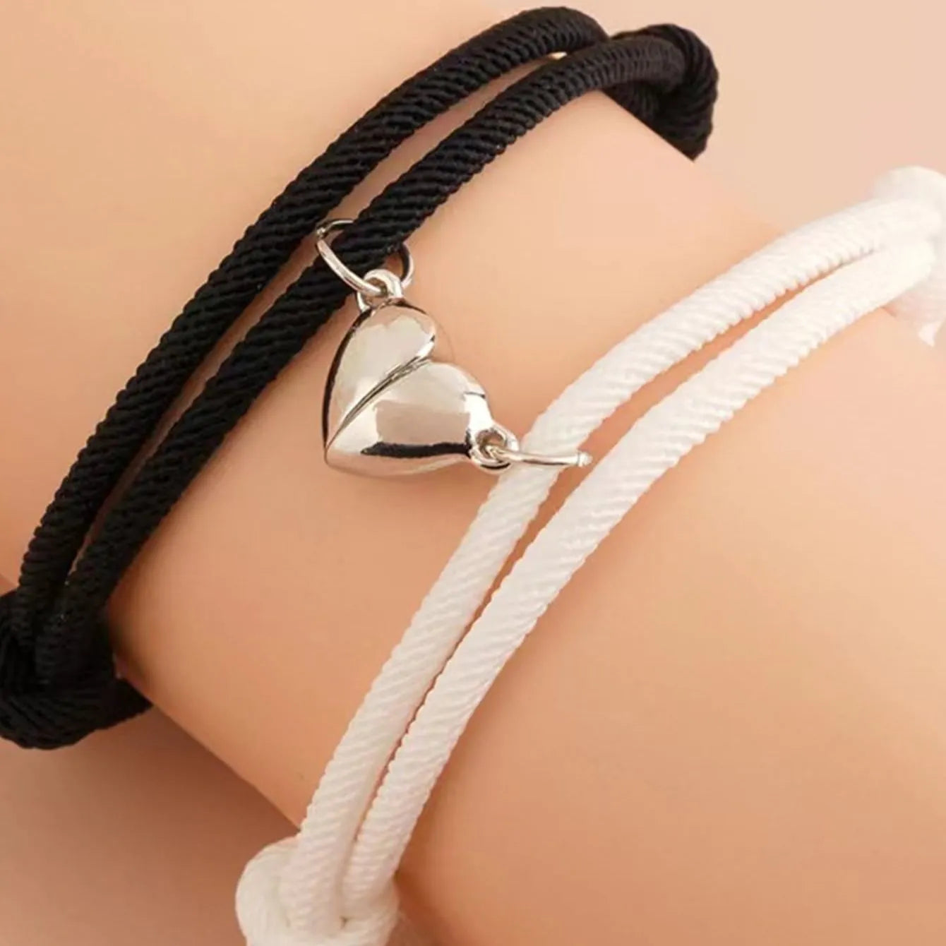 Lady Glams Chic Copper Charm Bracelet for Trendsetting Couples