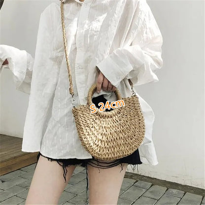 Yogodlns Summer Handmade Straw Bag - Embrace Bohemian Elegance