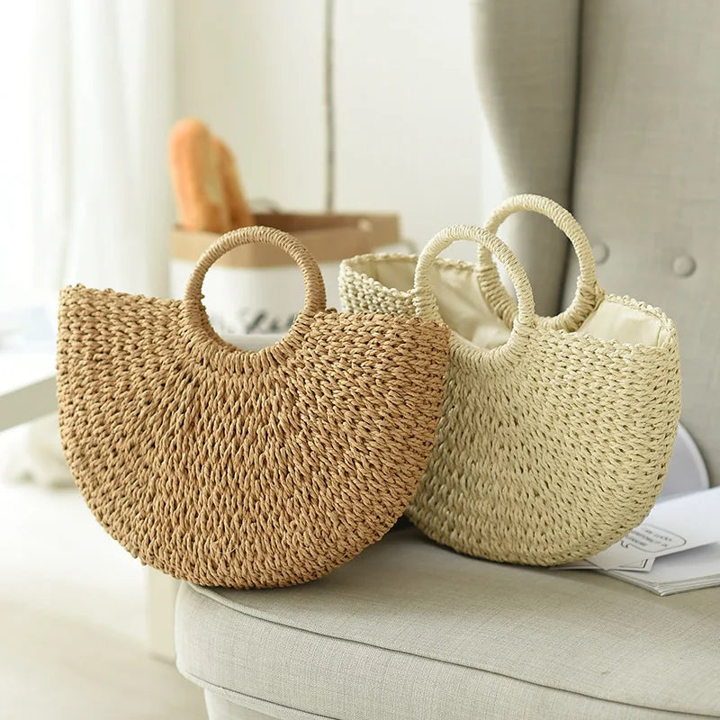 Yogodlns Summer Handmade Straw Bag - Embrace Bohemian Elegance