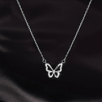 Hollow Butterfly Necklace with Zircon: 2024 Fashion Jewelry