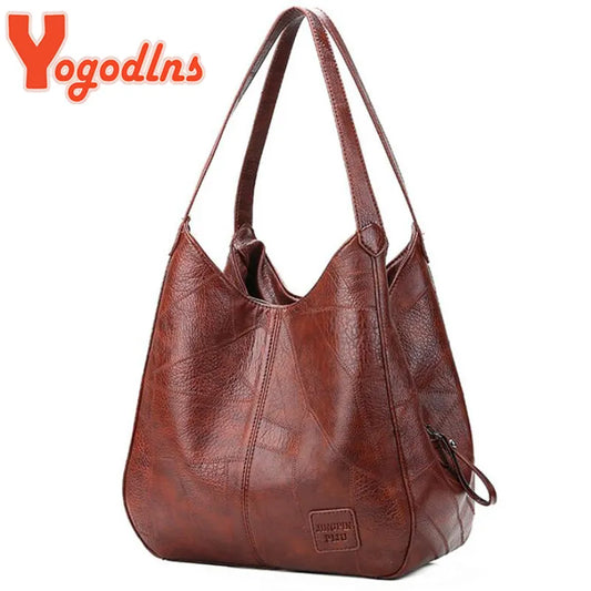 Yogodlns Vintage-Handtasche für Damen – werten Sie Ihren Stil mit zeitlosem Luxus und klassischem Design auf 