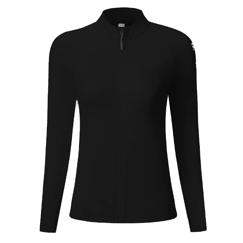 Running Jackets - Zipper Slim Sports Fitness Jersey - Training Workout Active Wear