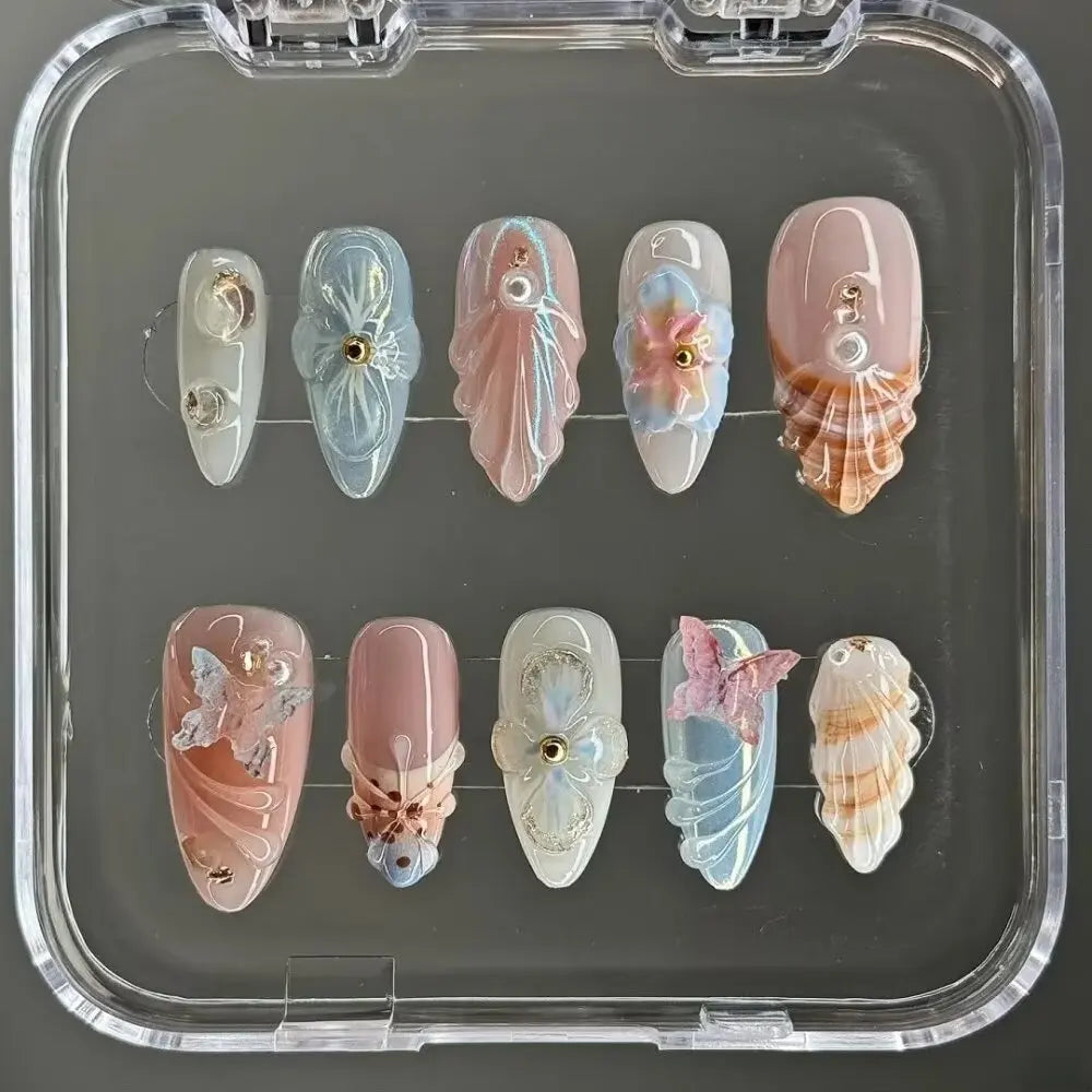 almond nail designs