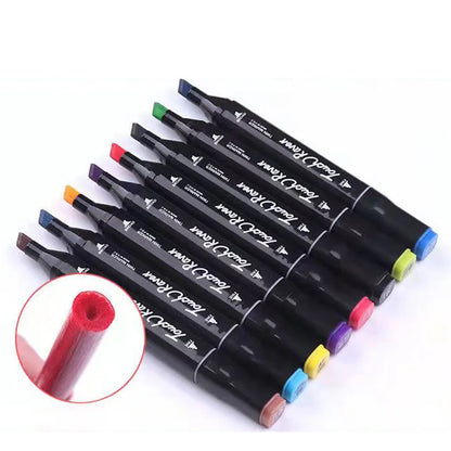 Unleash Your Artistic Expression with the 24-80 Colors Oily Art Marker Pen Set – Perfect for Manga, Sketching, and More