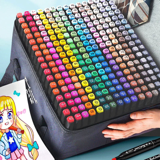 Entfesseln Sie Ihren künstlerischen Ausdruck mit dem 24-80 Farben Oily Art Marker Pen Set – Perfekt für Manga, Skizzen und mehr