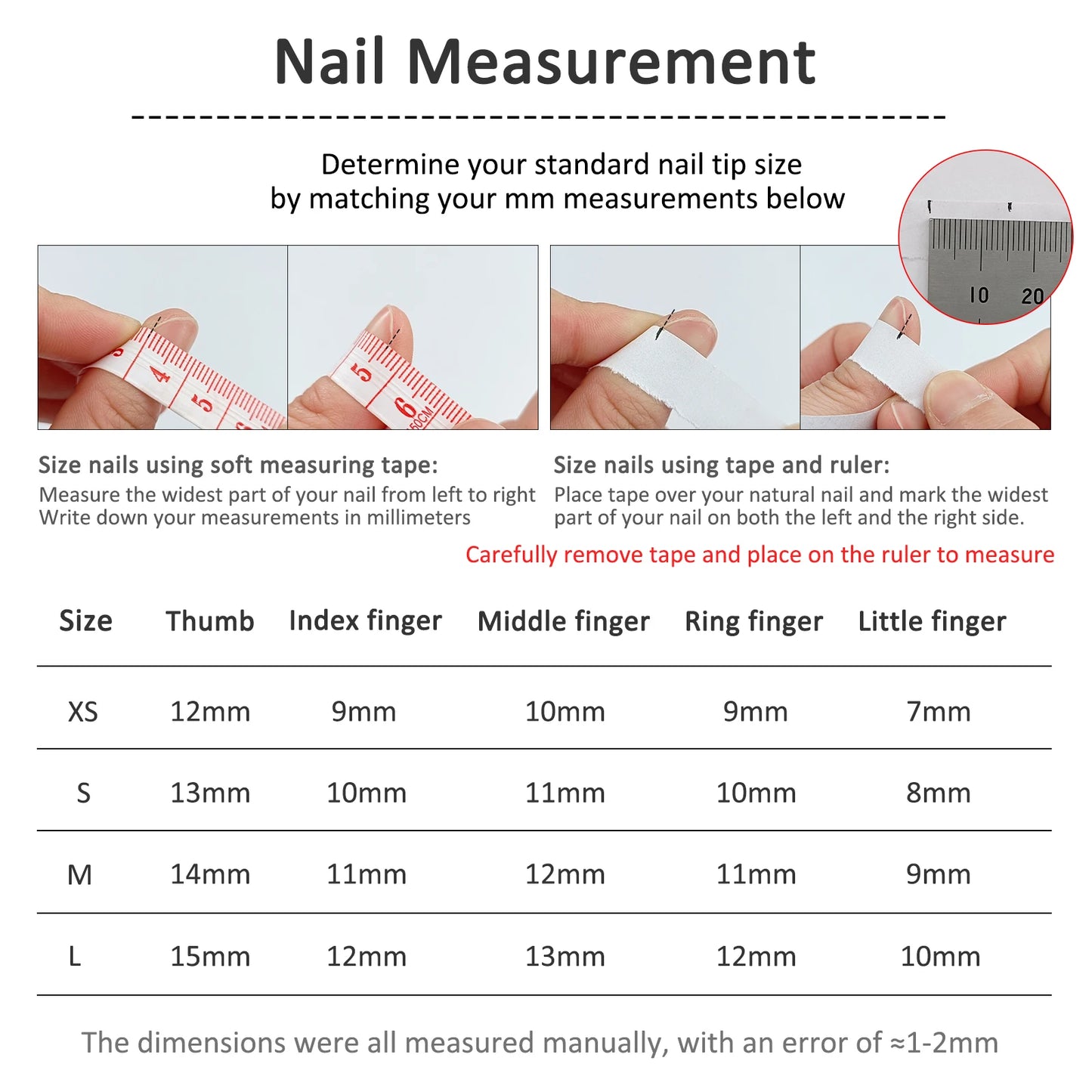 short nail shapes