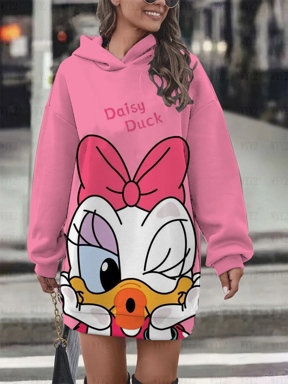 Lady Glams Disney Donald Duck und Daisy Kapuzenpullover: Wo Laune auf Stil trifft