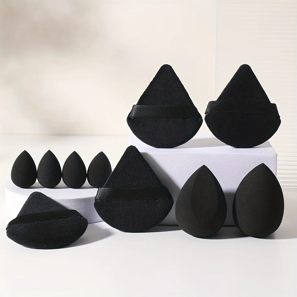 Lady Glams present 10PCS Cosmetic Puff Set – Latex-Free Makeup Sponges for Foundation, Powder, and Blending – Professional Makeup Tools for a Flawless Look