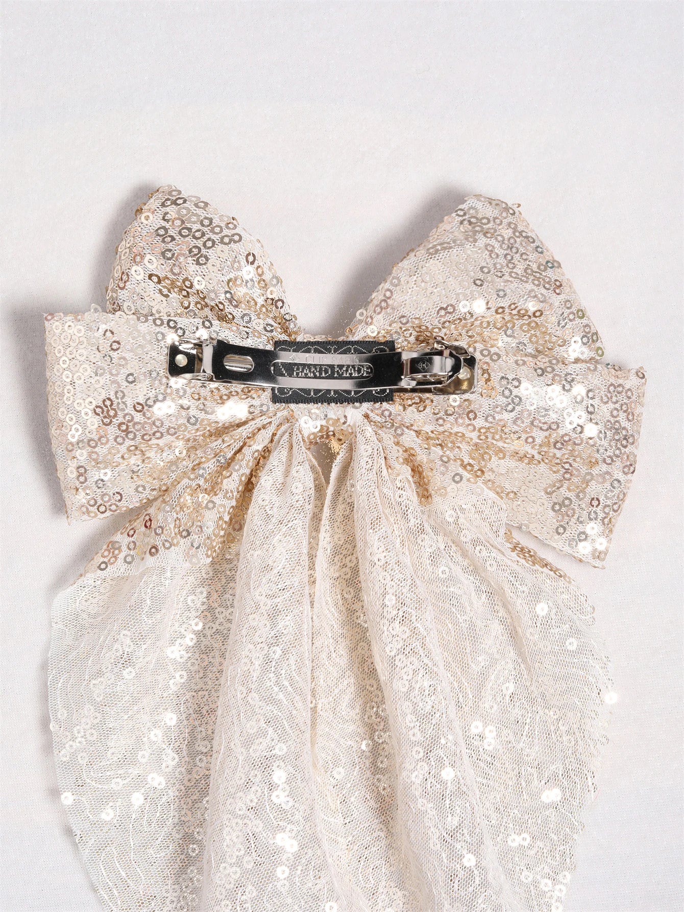 Lady Glams Glitter Sequin Hair Clips: Oversized Bows for Fashion-Forward Girls