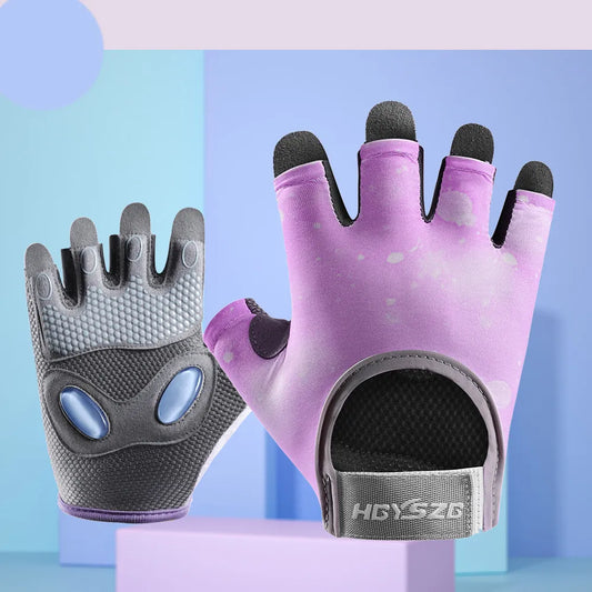 Lady Glams Wear Half-Finger Weightlifting Gloves