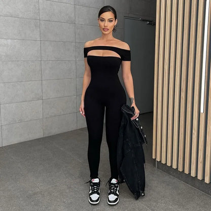 CUTENOVA Women Sexy Clothes Slash Neck Jumpsuit: A Bold Statement in Streetwear