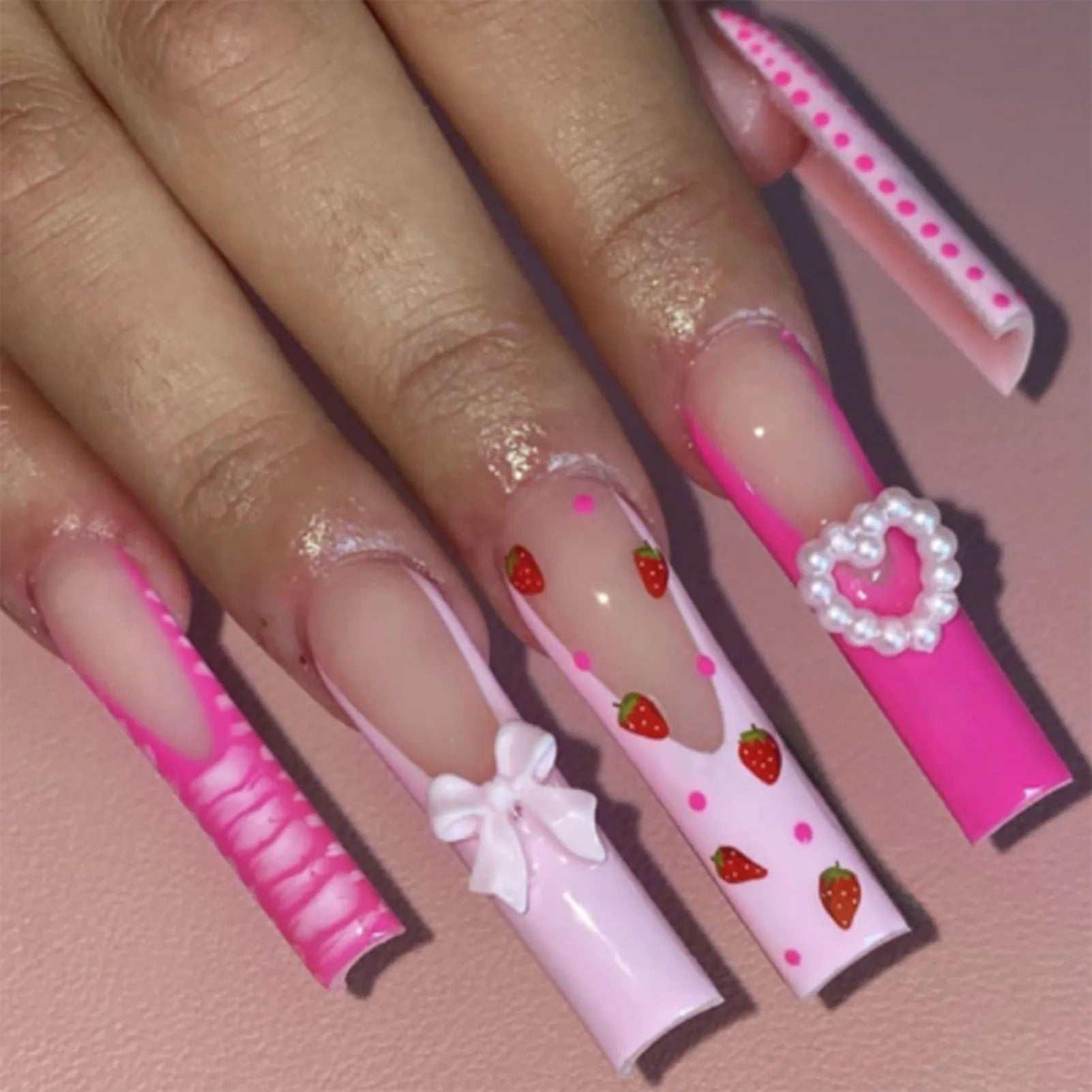 3D flower nails