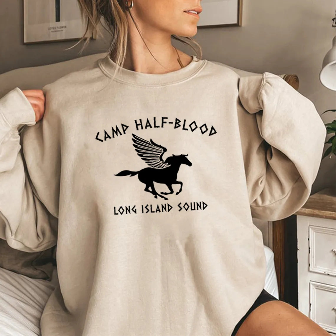 Lady Glams Camp Half-Blood Sweatshirt: Embrace Your Demigod Style