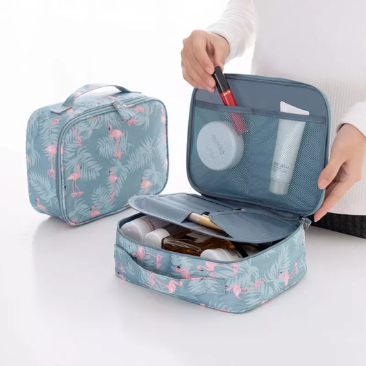 Lady Glams Cosmetic Bag - Stylish Makeup Organizer - Waterproof and Portable Cosmetics Storage Pouch