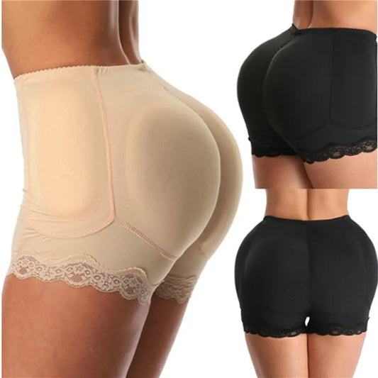 Lady Glams Padded Butt Lifter Corrective Underwear - Body Shaper with Push Up Panties