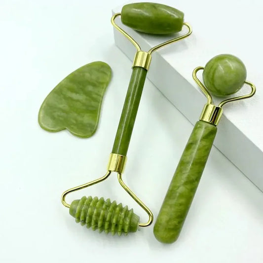 Lady Glams Natural Jade Face Roller Massager