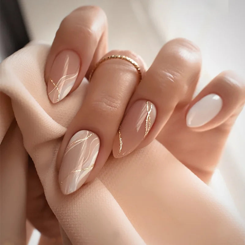 almond nail designs