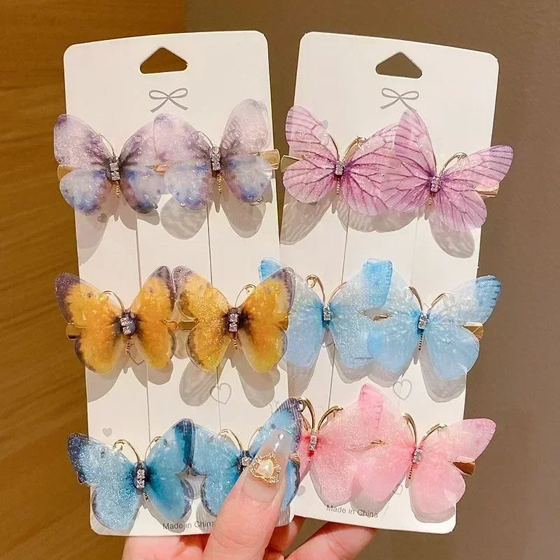 Lady Glams Colorful Butterfly Hairpins: Whimsical and Stylish