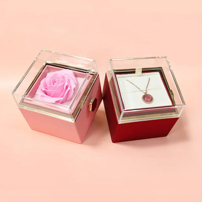 New Rotation Rose Jewelry Gift Box - A Unique Display and Storage Solution for Your Precious Jewelry